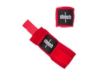 Бинты эластичные Clinch Boxing Crepe Bandage Punch красные C1139