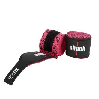Бинты эластичные Clinch Boxing Crepe Bandage Tech Fix розовые C1140
