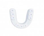 Капа одночелюстная Clinch Shield Double Layer Mouthguard бело-синяя S C1512