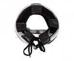 Шлем для единоборств с бампером Clinch Face Guard бело-серебристый C1149